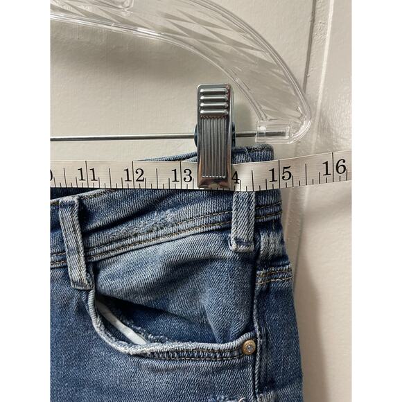 Zara Distressed Paint Splattered Light Wash Womans Jeans SZ4 - Picture 4 of 6